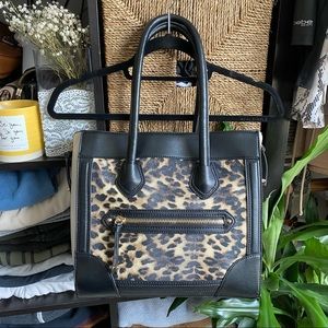 ALDO Leopard Black & Gold Purse/Tote GREAT CONDITION!